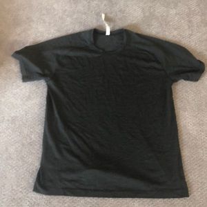 Grey lululemon t shirt.